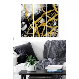 Image of MDF1281007024 Multicolor Decorative MDF Painting (3 Pieces)