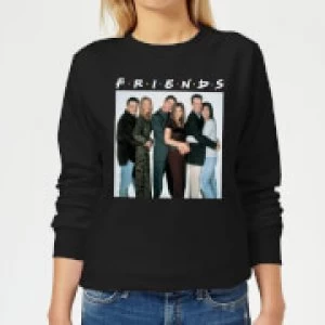 Image of Friends Group Shot Womens Sweatshirt - Black