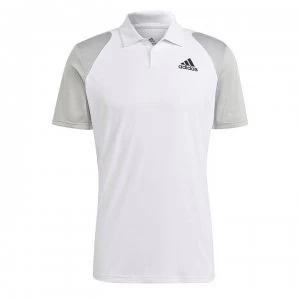 Image of adidas Club Performance Polo Shirt - White/Grey