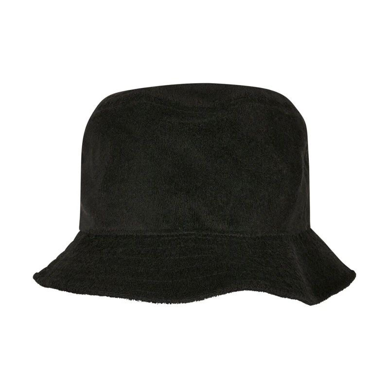 Image of Flexfit Flexfit Men Terrycloth Bucket Hat in Black One Size Male 5063300313770