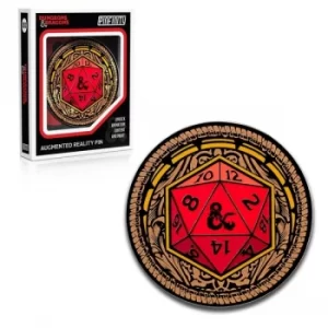 Image of PFDD003 Dungeons & Dragons Ornate D20 Augmented Reality Pin