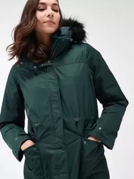 Image of Regatta Giovanna Fletcher - Lellani Jackets Waterproof Insulated Jacket - Dark Green, Dark Green, Size 8, Women