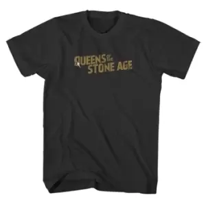 Image of Queens Of The Stone Age - Bullet Shot Logo Unisex XX-Large T-Shirt - Black