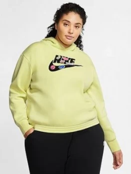 Image of Nike Nsw Icon Clash Oth Hoodie (Curve) - Limelight