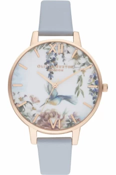 Image of Painterly Prints Vegan Chalk Blue & RG Watch OB16EG146