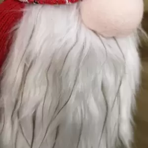 Image of 66cm Tall Christmas Gnome Gonk Nordic Decoration Red Patterned Hat Standing