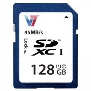 Image of V7 128GB Sdxc Uhs-1 Memory Card