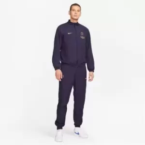Image of Nike Saint-Germain Strike Mens Nike Dri-FIT Woven Soccer Tracksuit - Blue