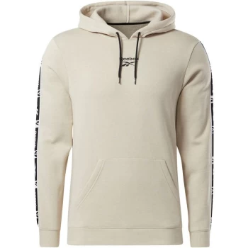 Image of Reebok Tape Hoodie Mens - Beige