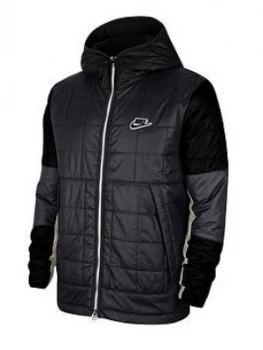 Image of Nike Sportswear Fleece Lined Jacket, Grey Size M Men