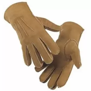 Image of Eastern Counties Leather Womens/Ladies 3 Point Stitch Detail Sheepskin Gloves (M) (Camel)