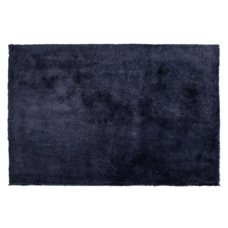 Image of Beliani Shaggygy Rug Evren Dark Blue 140 X 200 Cm