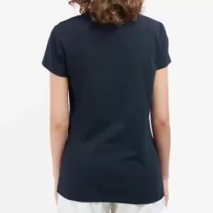 Image of Barbour Womens Barbour Bowland T-Shirt - Navy - UK 8