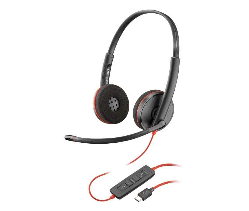 Image of HP Poly Poly Blackwire C3220 Stereo USB-C Headset