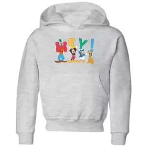 Image of Disney Mickey Mouse Hey! Kids Hoodie - Grey - 5-6 Years