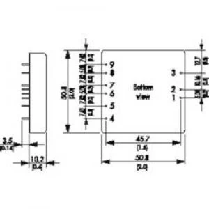 Image of DCDC converter print TracoPower TEN 40 2411 24 Vdc 5 Vdc