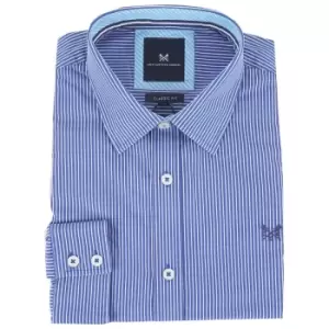 Image of Crew Mens Classic Micro Stripe Shirt Ultramarine Large