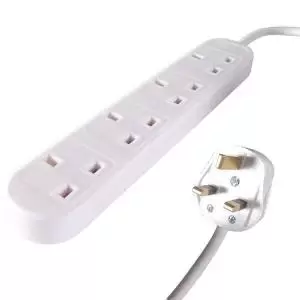 Image of Connekt Gear UK 4-Way Mains Power Extension Block 5m 27-4050 GR02362