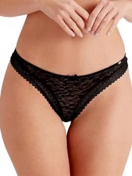 Image of Pretty Polly Thong - Black