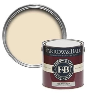 Image of Farrow & Ball Estate New white No. 59 Eggshell Metal & wood Paint 2.5L