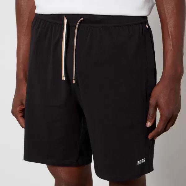 Image of BOSS Bodywear Unique Stretch Cotton-Jersey Shorts - S
