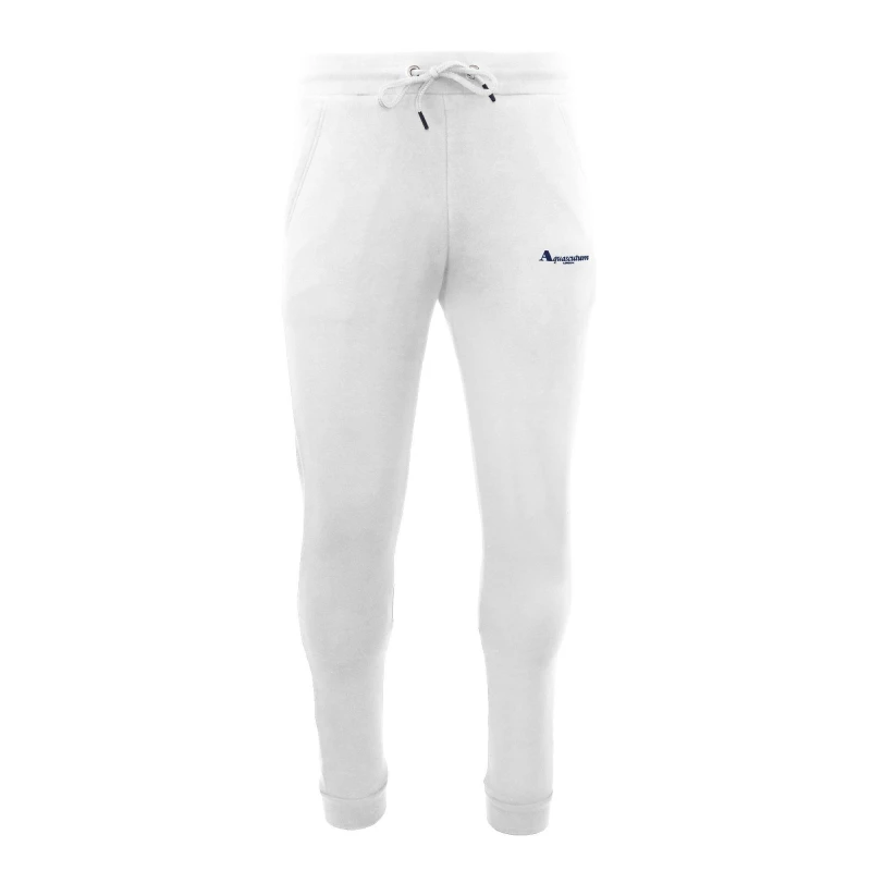 Image of Aquascutum Mens Closed Hem Fleece Joggers - White Male S