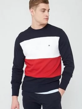 Image of Tommy Hilfiger Colourblock Sweatshirt - Multi