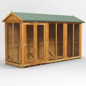Image of 12x4 Power Apex Summerhouse - Brown