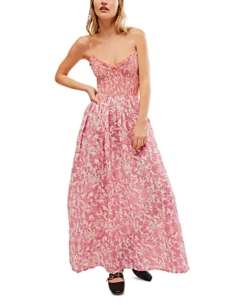 Image of Free People Sweet Nothings Cotton Midi Dress