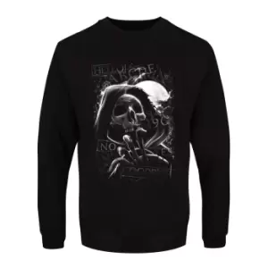 Image of Grindstore Mens Skull Moon Ouija Sweatshirt (M) (Black)