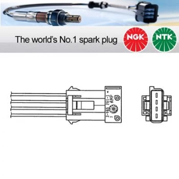 Image of NGK OZA341-PG7 / 1815 Lambda Sensor Zirconia Type Oxygen O2 Exhaust Probe