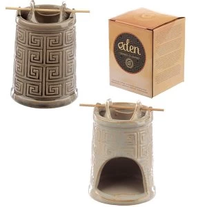 Image of Ceramic Geometric (1 Random Supplied) Tower Oil Burner