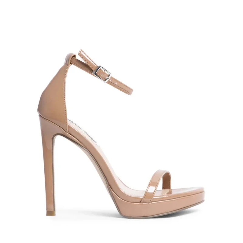 Image of Steve Madden Womens heeled sandals Steve Madden Milano Beige Female 40