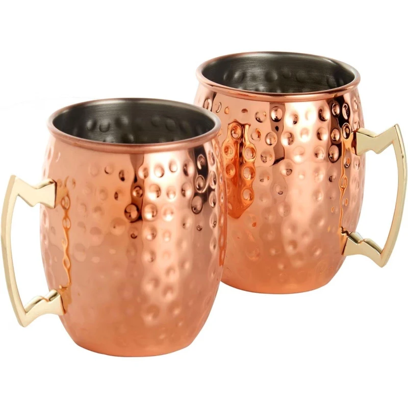 Image of VonShef Set of 2 Moscow Mule Copper Mug Copper unisex