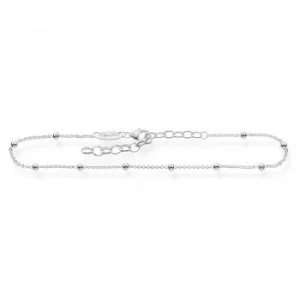 Image of THOMAS SABO Silver 10 Ball Chain Anklet AK0002-001-12-L
