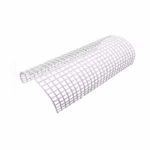 Image of Greenbrook White Wire Rounded Tubular Heater Guard Protection - 2 Foot