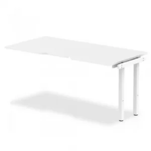 Image of Trexus Bench Desk Single Extension White Leg 1600x800mm White Ref