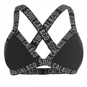 Image of SoulCal Deluxe Jacquard Bikini Top - Black