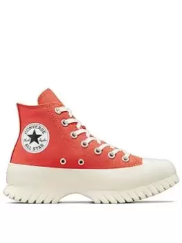 Image of Converse Chuck Taylor All Star Lugged 2.0 Canvas Hi, Orange, Size 6, Women