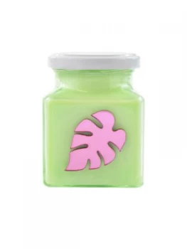 Image of Flamingo Candles Metallic Pink Palm Leaf Scented Candle 300g