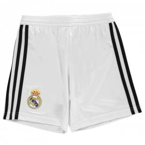 Image of adidas Real Madrid Home Shorts 2018 2019 Junior - White/Black