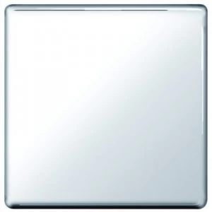 Image of Wickes Single Screwless Flat Blanking Plate - Polished Chrome