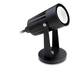 Image of LED 1 Light Outdoor Wall Light & Spike Spot Black IP44