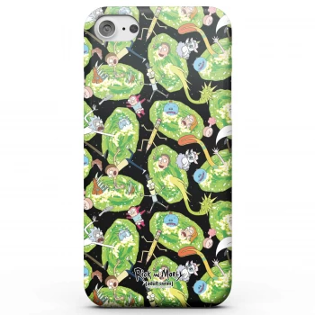 Image of Rick and Morty Portals Characters Phone Case for iPhone and Android - iPhone 7 Plus - Snap Case - Matte