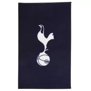 Image of Tottenham Hotspur FC Official Printed Football Crest Rug/Floor Mat (One Size) (Navy/White)