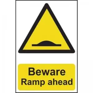 Image of Beware Ramp Ahead - PVC (200 X 300MM)