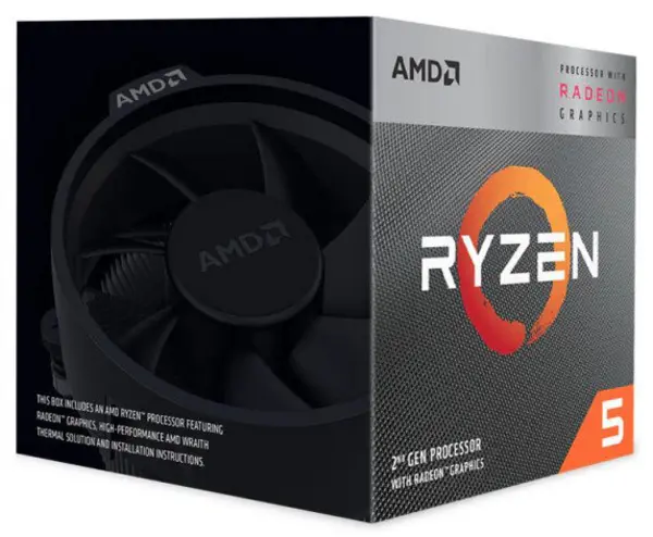 Image of AMD Ryzen 5 3400G Quad Core 3.7GHz CPU Processor