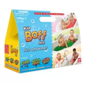 Image of Zimpli Kids Mega Baff Pack Sensory Fun Bath Gelli Slime Crackle Bombz 12 Use