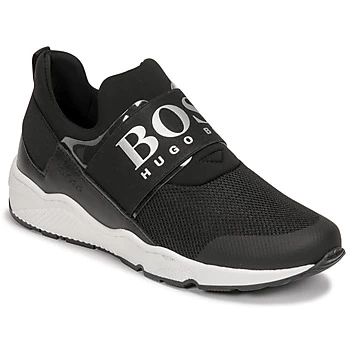 Image of Hugo Boss Fetina Trainers Black Size 3 Boys