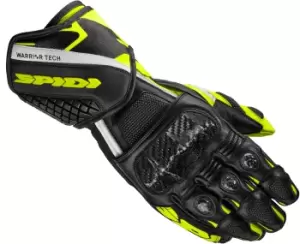 Image of Spidi Carbo 5 Black Fluo Yellow Gloves L